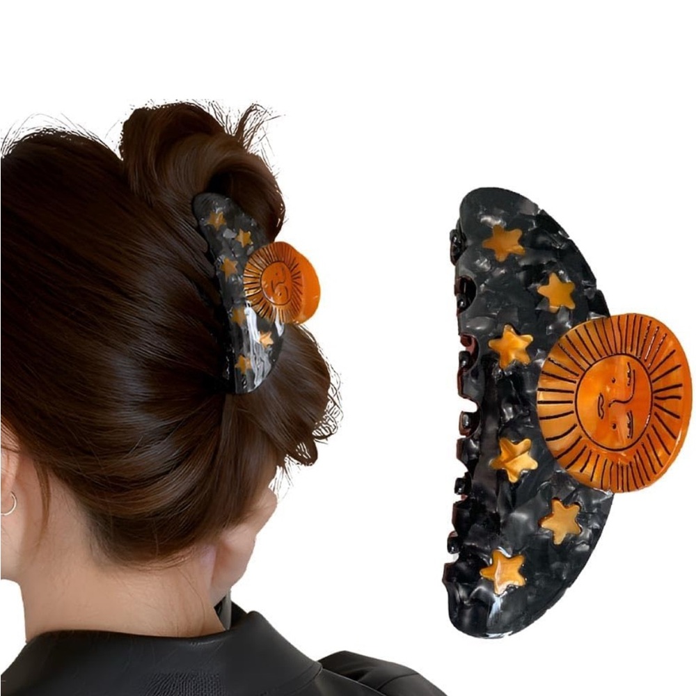 NWT ⚜️🌞⚜️ Gorgeous Celestial Sun and Stars claw hair clip